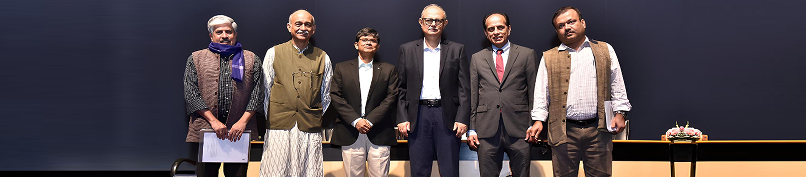 Chief Guest and awardees with the Chairperson, Director-in-Charge and Dean NI&ER at the Distinguished Alumnus Award Ceremony 2023 & the 63rd IIM Calcutta Foundation Day Lecture